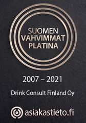 Suomen Vahvimmat- platina sertifikaatti, Drink Consult Finland Oy